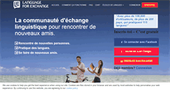 Desktop Screenshot of echangeslinguistiques.com